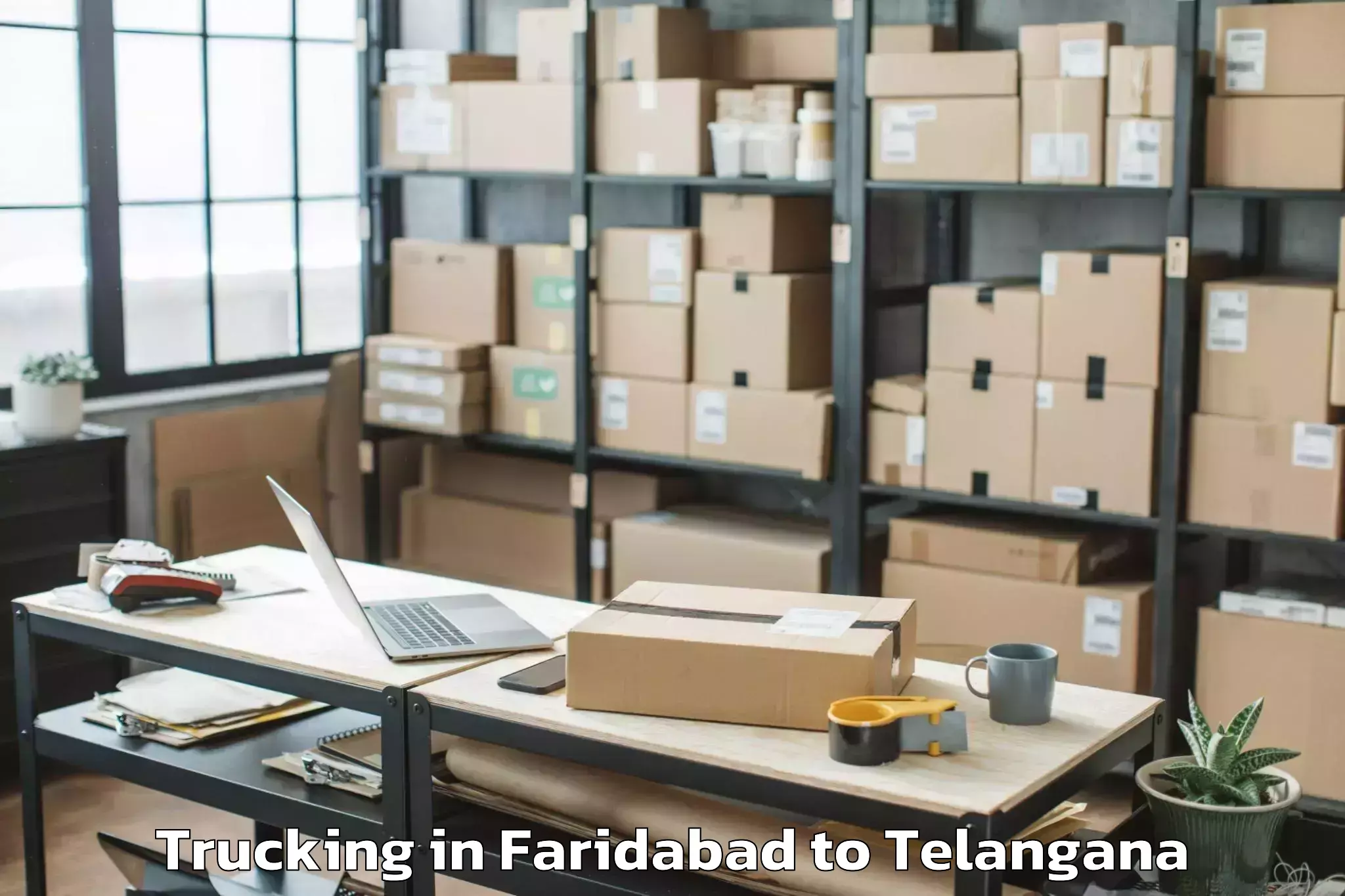 Efficient Faridabad to Tekulapalle Trucking